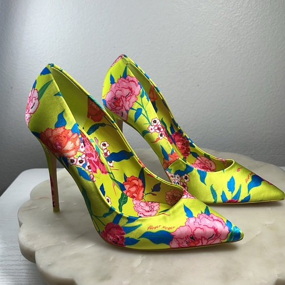 Aldo neon flower power heels Sz. 7.5 - Picture 2 of 10